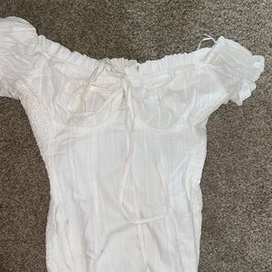 princess polly white off the shoulder mini dress